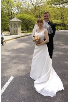 Mike Browne with his wife (Patti Ann Browne), on their wedding day